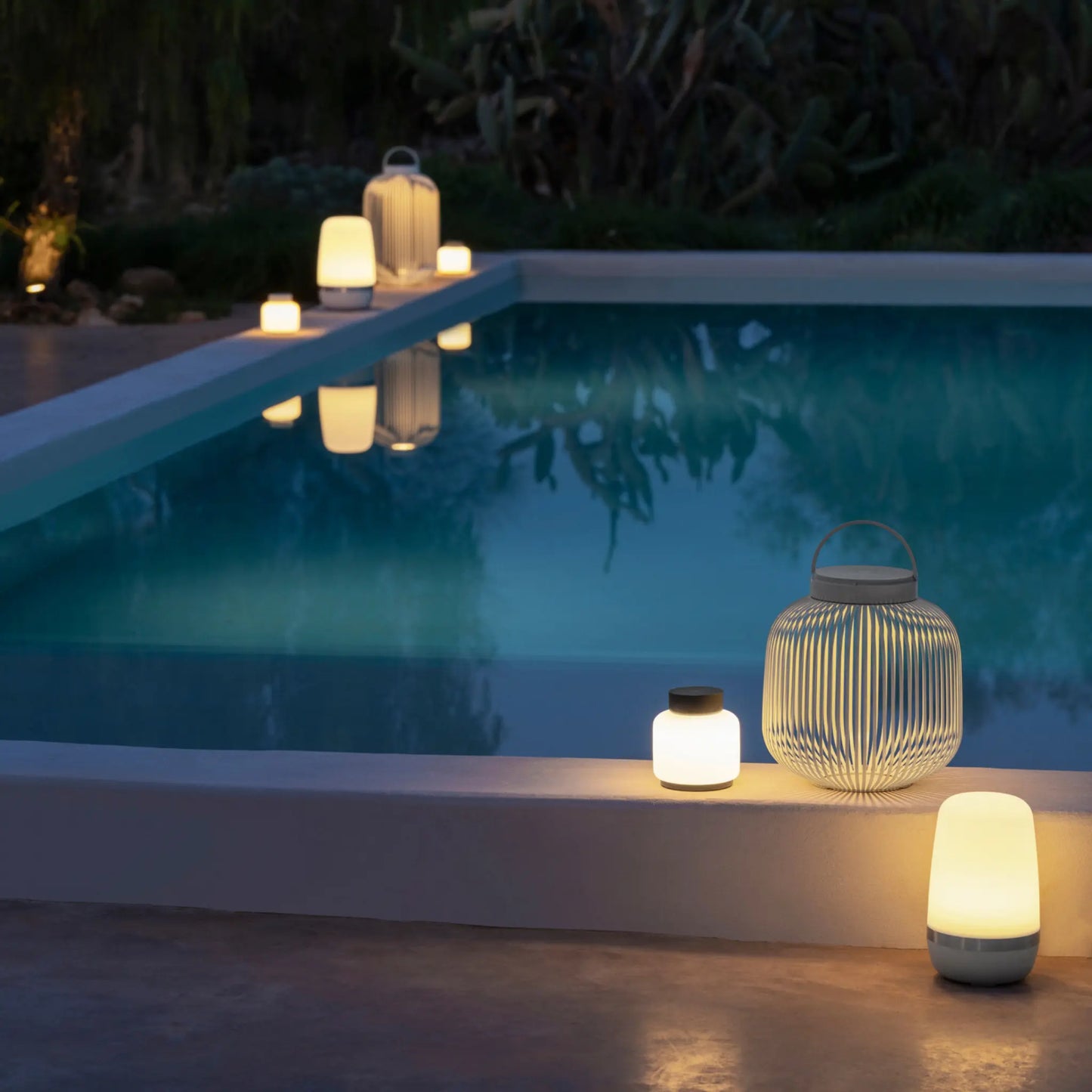 blomus Spirit Utomhuslampa LED 25 cm, Platinagrå