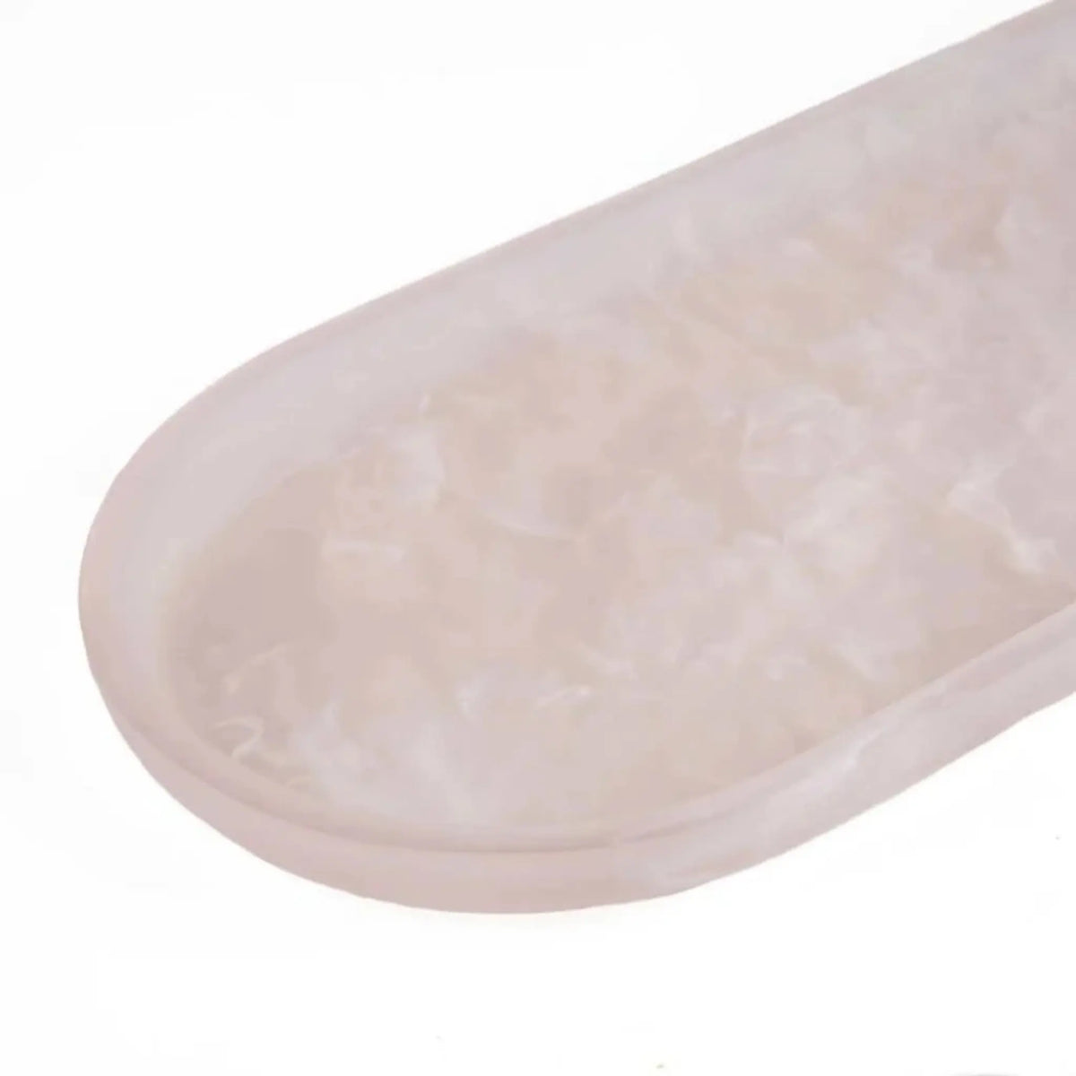 Bazar Bizar The Resin Oval Fat, Rosa/Vit