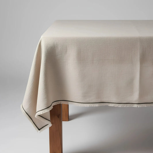 Bazar Bizar The Tuscany Bordsduk 150x250 cm, Natur/Svart