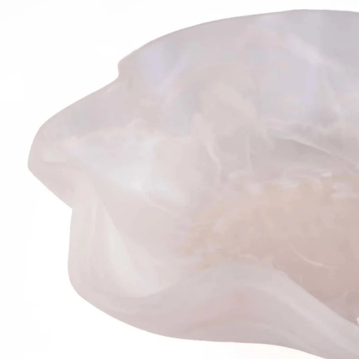 Bazar Bizar The Resin Organic Fruktskål, Rosa/Vit