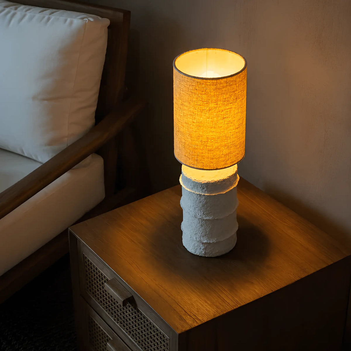 Bazar Bizar The Contour Bordslampa S, Vit