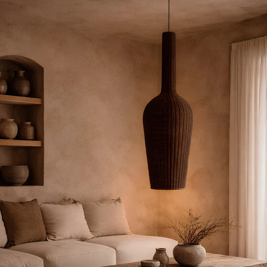 Bazar Bizar The Amphora Taklampa XXL, Mörk valnöt