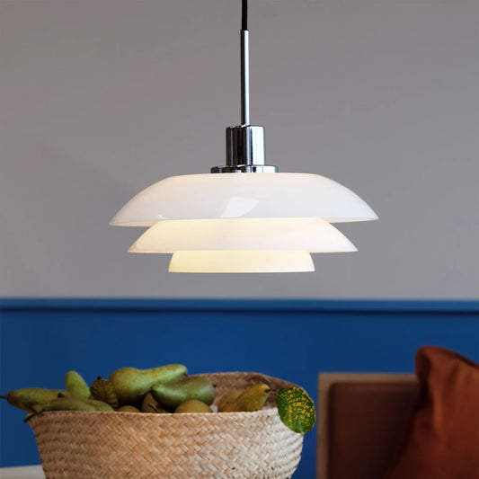 Dyberg Larsen DL31 Taklampa, Opal/Krom
