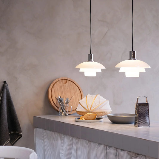 Dyberg Larsen Morph Taklampa Ø28 cm, Opal