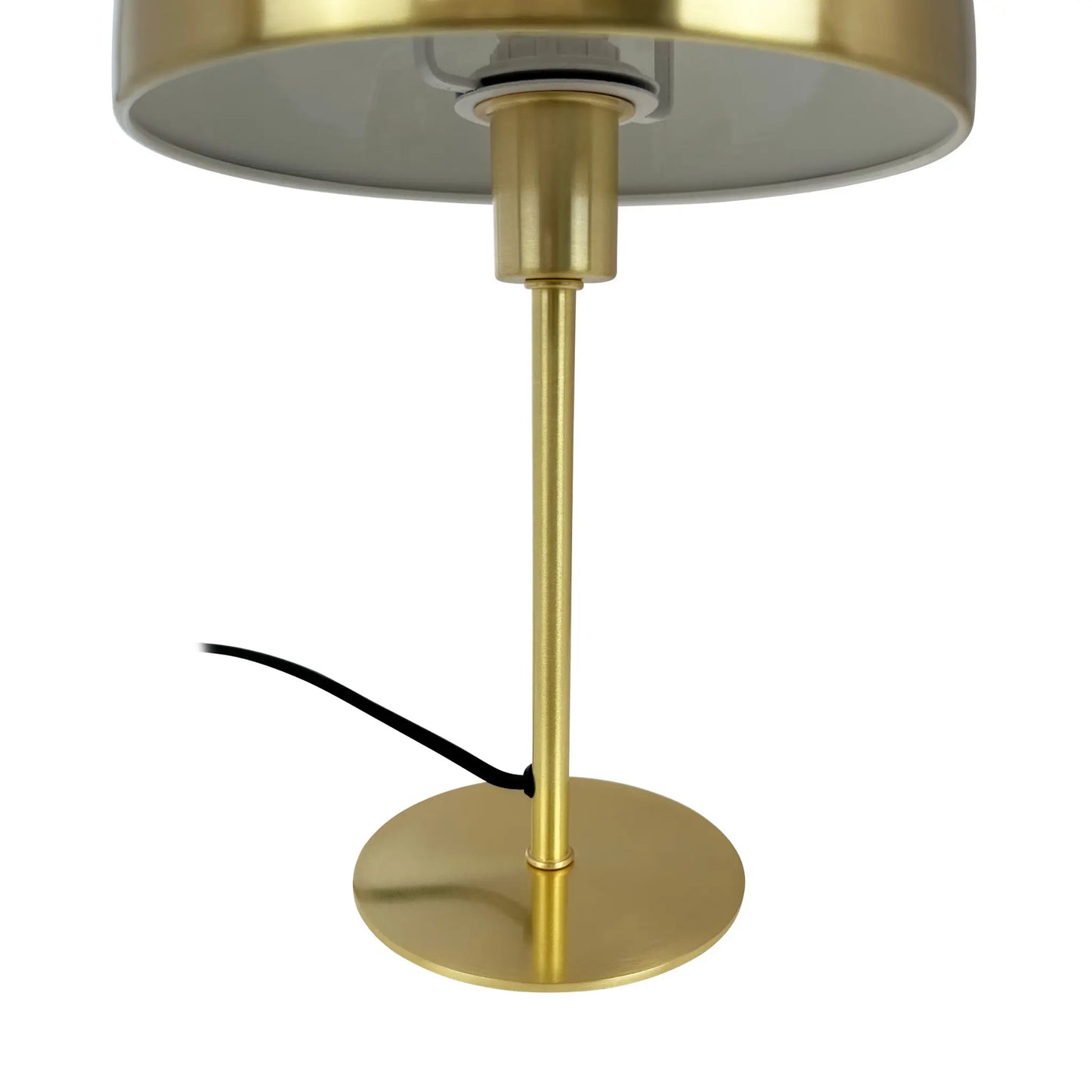 Dyberg Larsen Lyon Bordslampa med halvrund skärm, Mässing