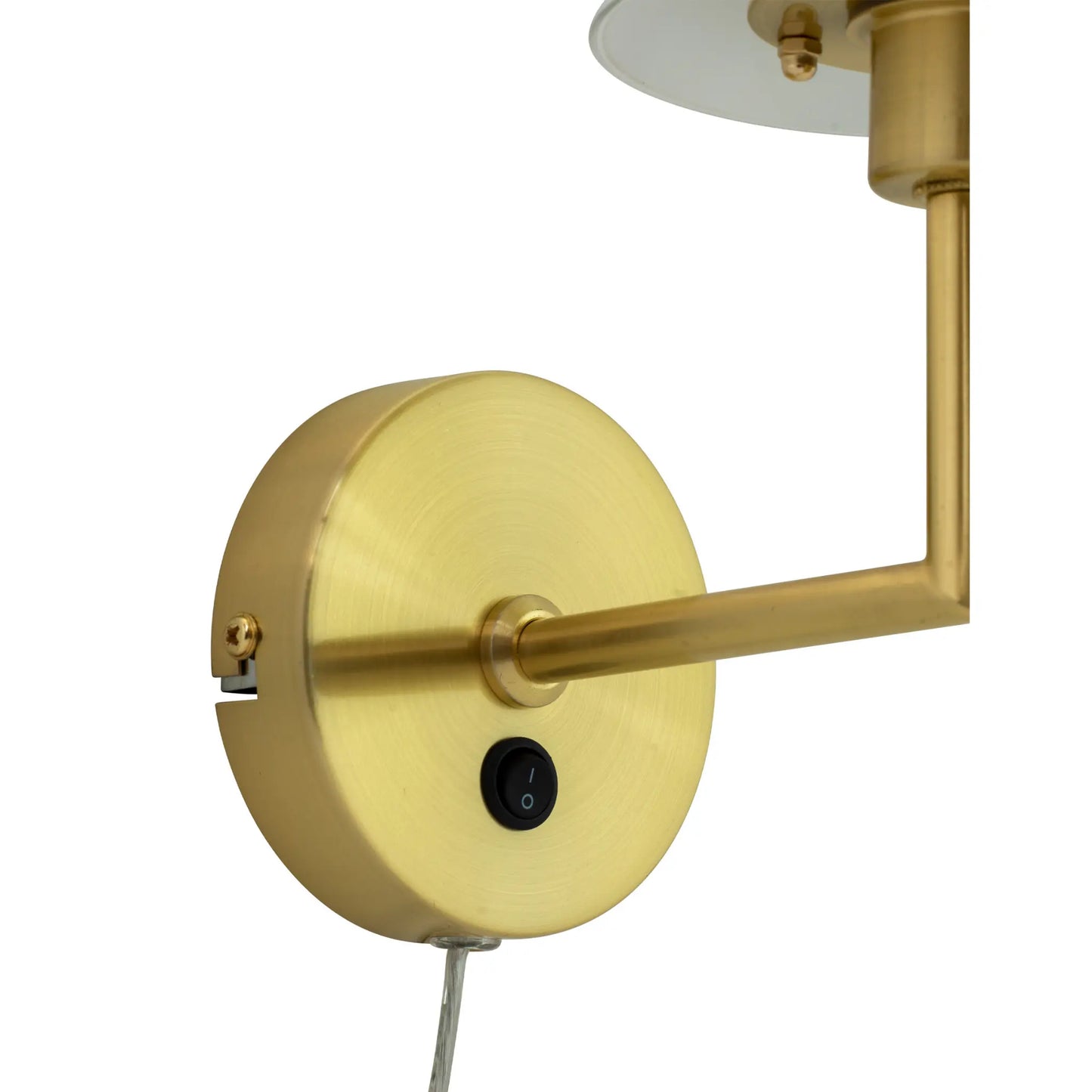 Dyberg Larsen DL20 Vägglampa, Opal/Mässing