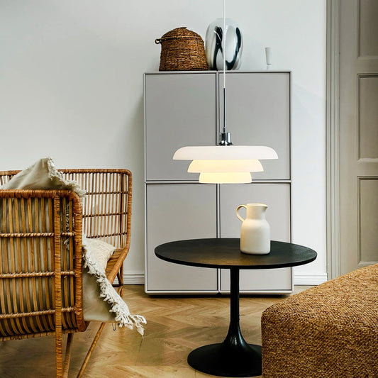 Dyberg Larsen Ava Taklampa Ø40 cm, Opal/Krom