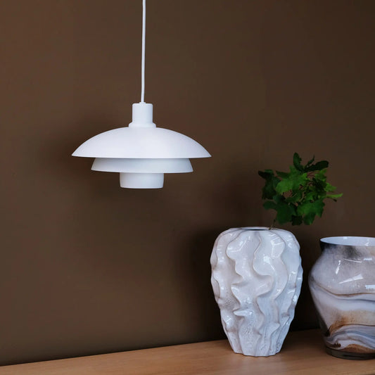 Dyberg Larsen Morph Taklampa Ø30 cm, Vit