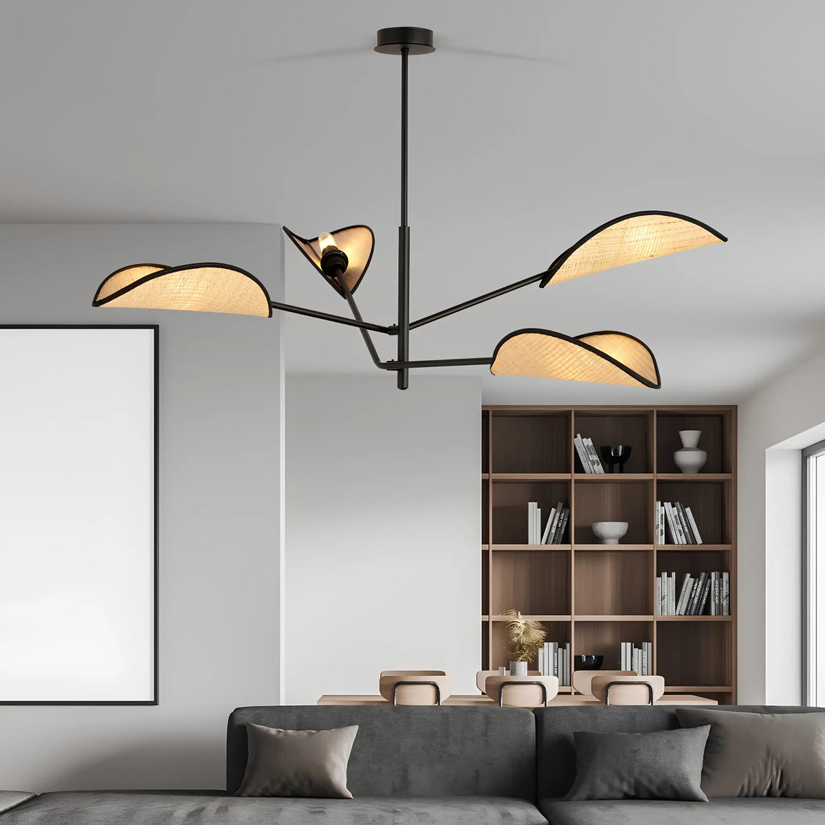 Emibig Vene Taklampa 4-ljus Ø102 cm, Svart