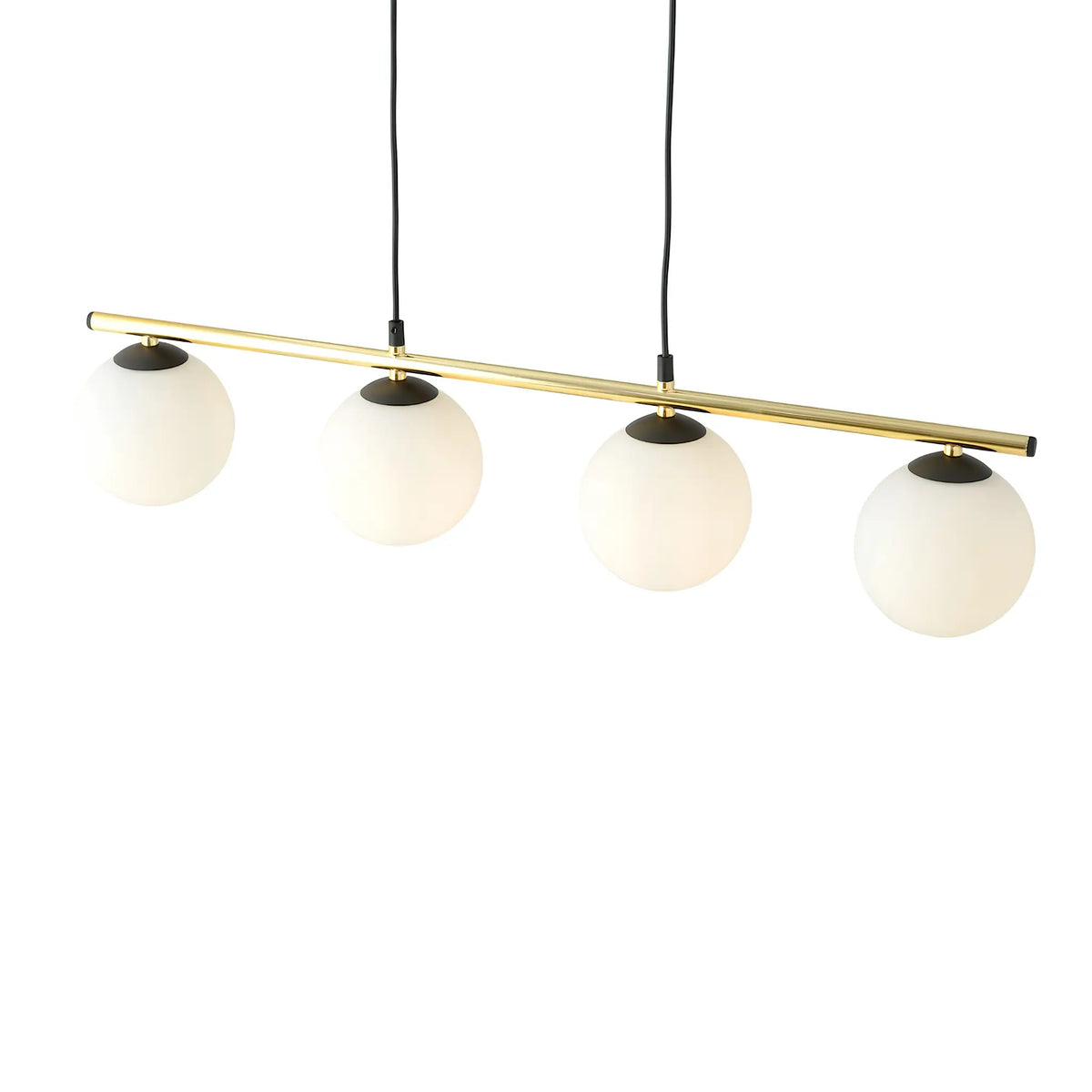 Emibig Alora Pendellampa 4-ljus 85x14 cm, Svart/Guld