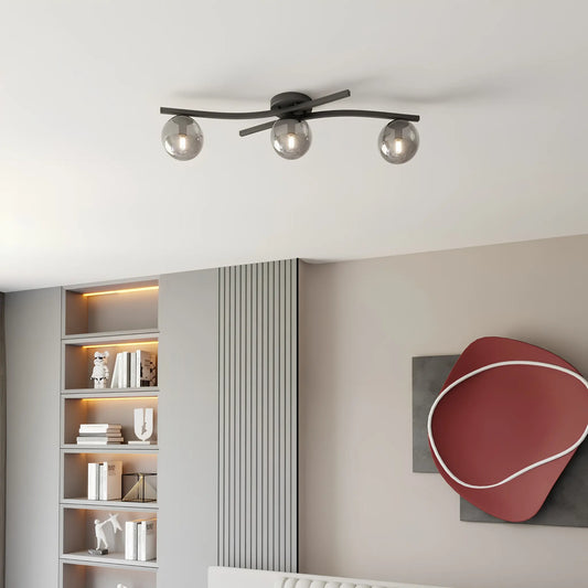 Emibig Opus Taklampa 3-ljus Ø60 cm, Svart