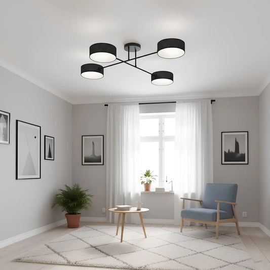 Emibig Maga Taklampa 4-ljus Ø96 cm, Svart