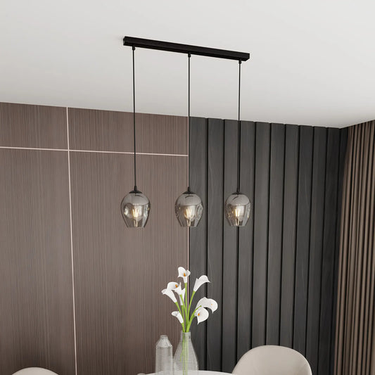Emibig Istar Pendellampa 3-ljus 70x14 cm, Svart