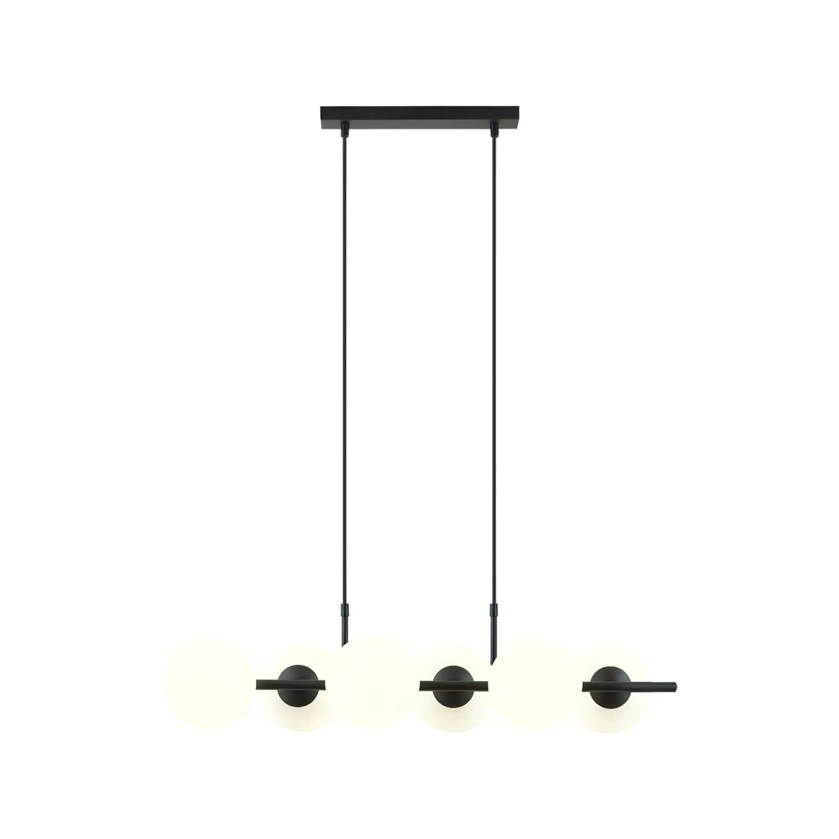 Emibig Rory Pendellampa 6-ljus 95x29 cm, Svart