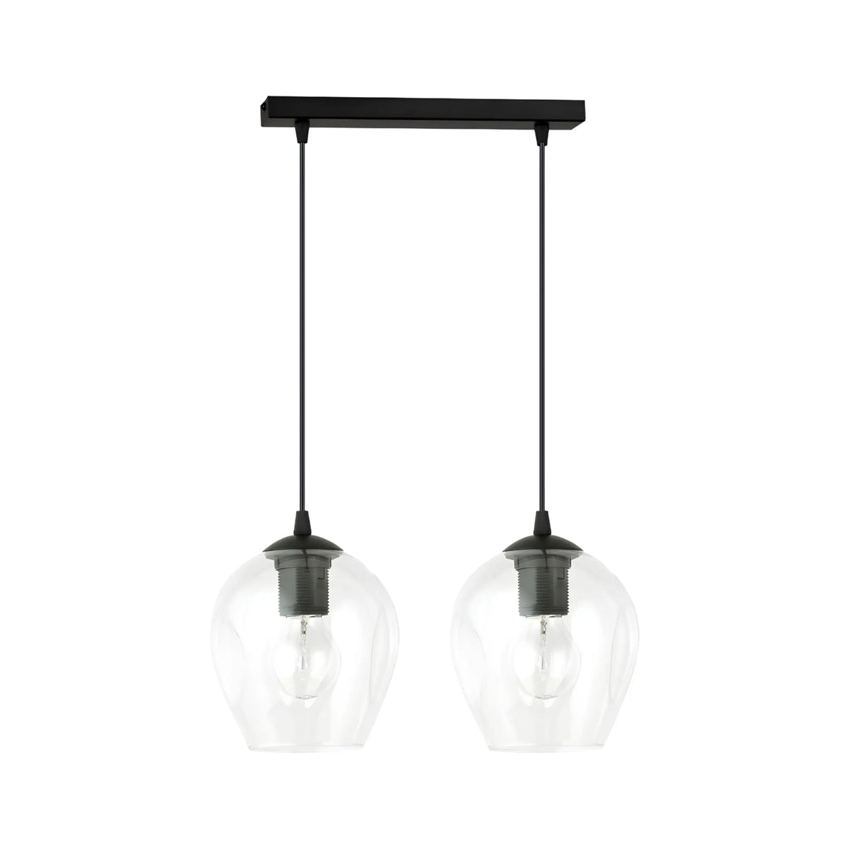 Emibig Istar Pendellampa 2-ljus 40x14 cm, Svart