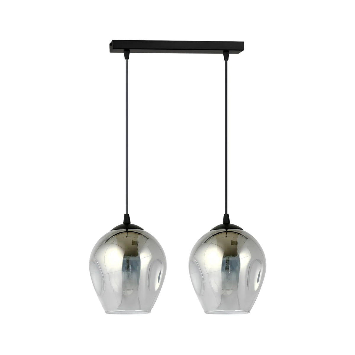 Emibig Istar Pendellampa 2-ljus 40x14 cm, Svart