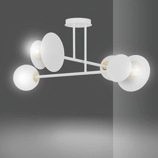 Emibig Minerva Taklampa 4-ljus Ø80 cm, Vit