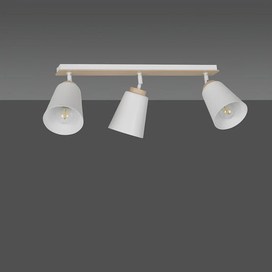 Emibig Atlas Taklampa 3-ljus 90x15 cm, Vit