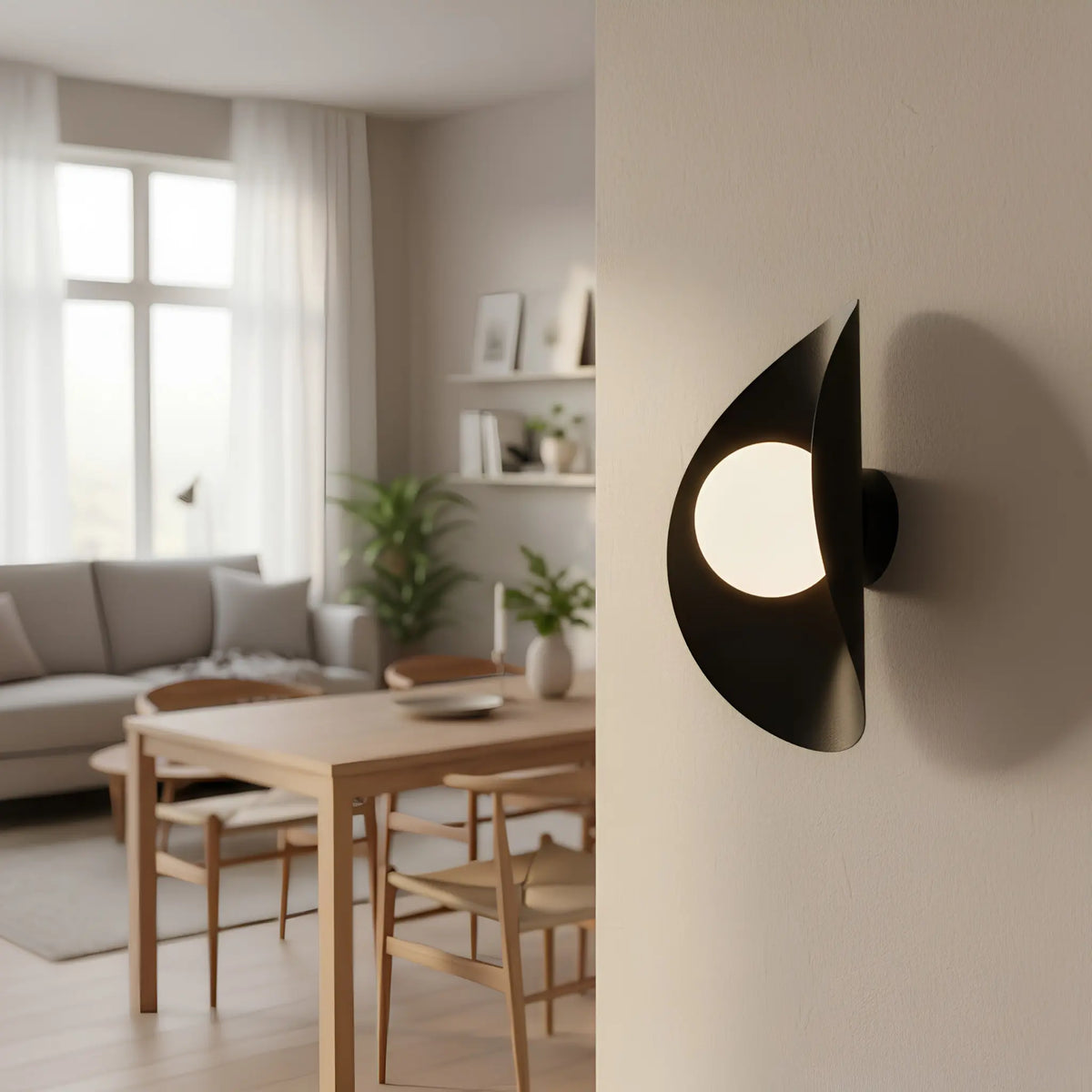 Emibig Fiero Vägglampa 23x30 cm, Svart