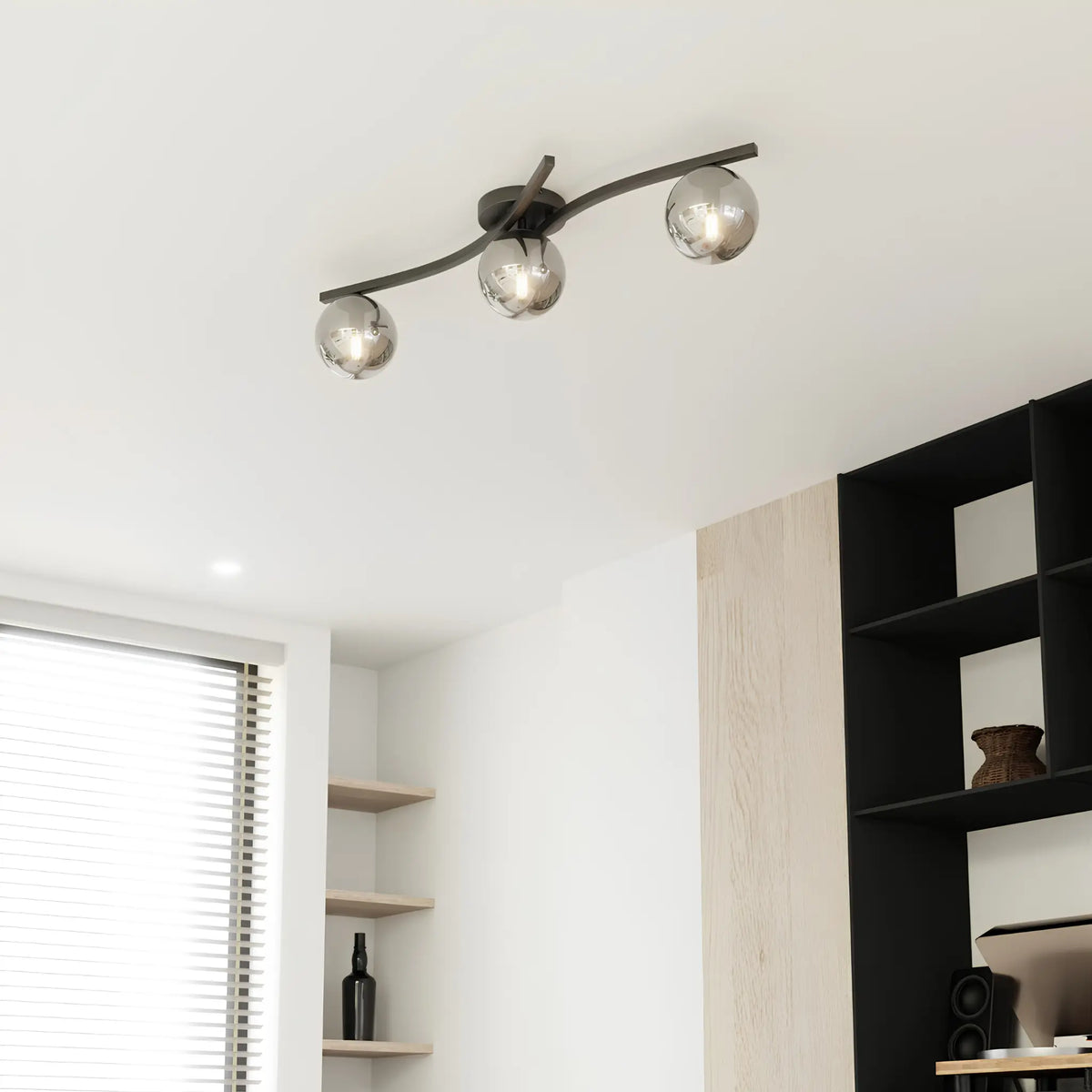 Emibig Opus Taklampa 3-ljus Ø60 cm, Svart