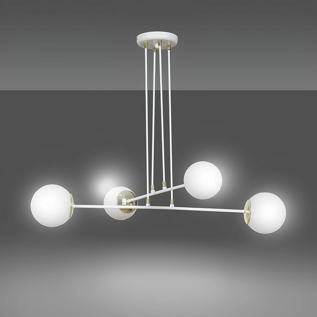 Emibig Ognis Pendellampa 4-ljus Ø75 cm, Vit