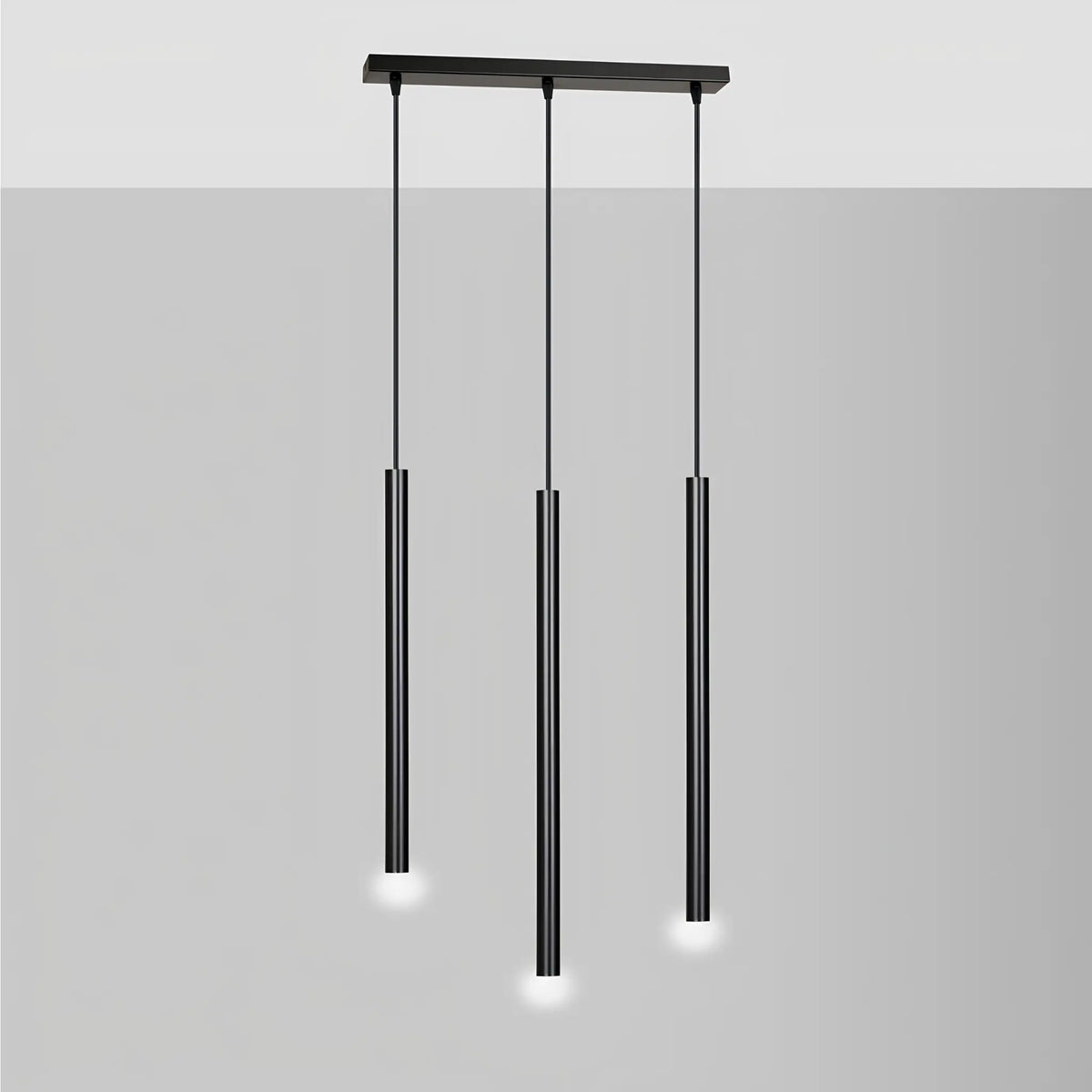 Emibig Selter Pendellampa 3-ljus 45x6 cm, Svart