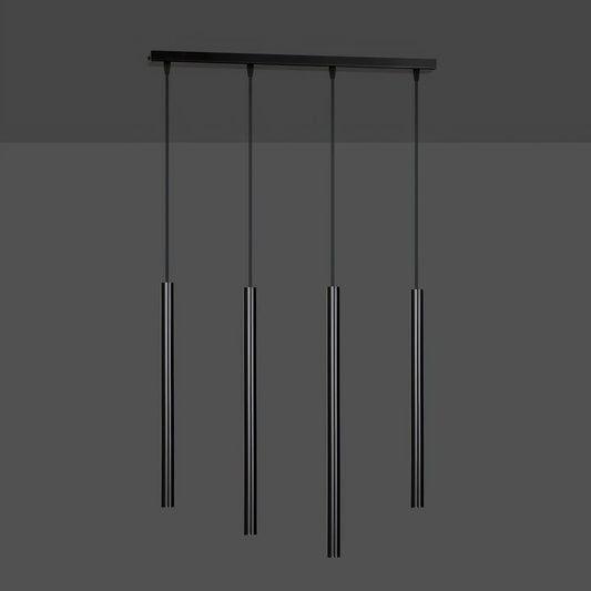 Emibig Selter Pendellampa 4-ljus 60x6 cm, Svart