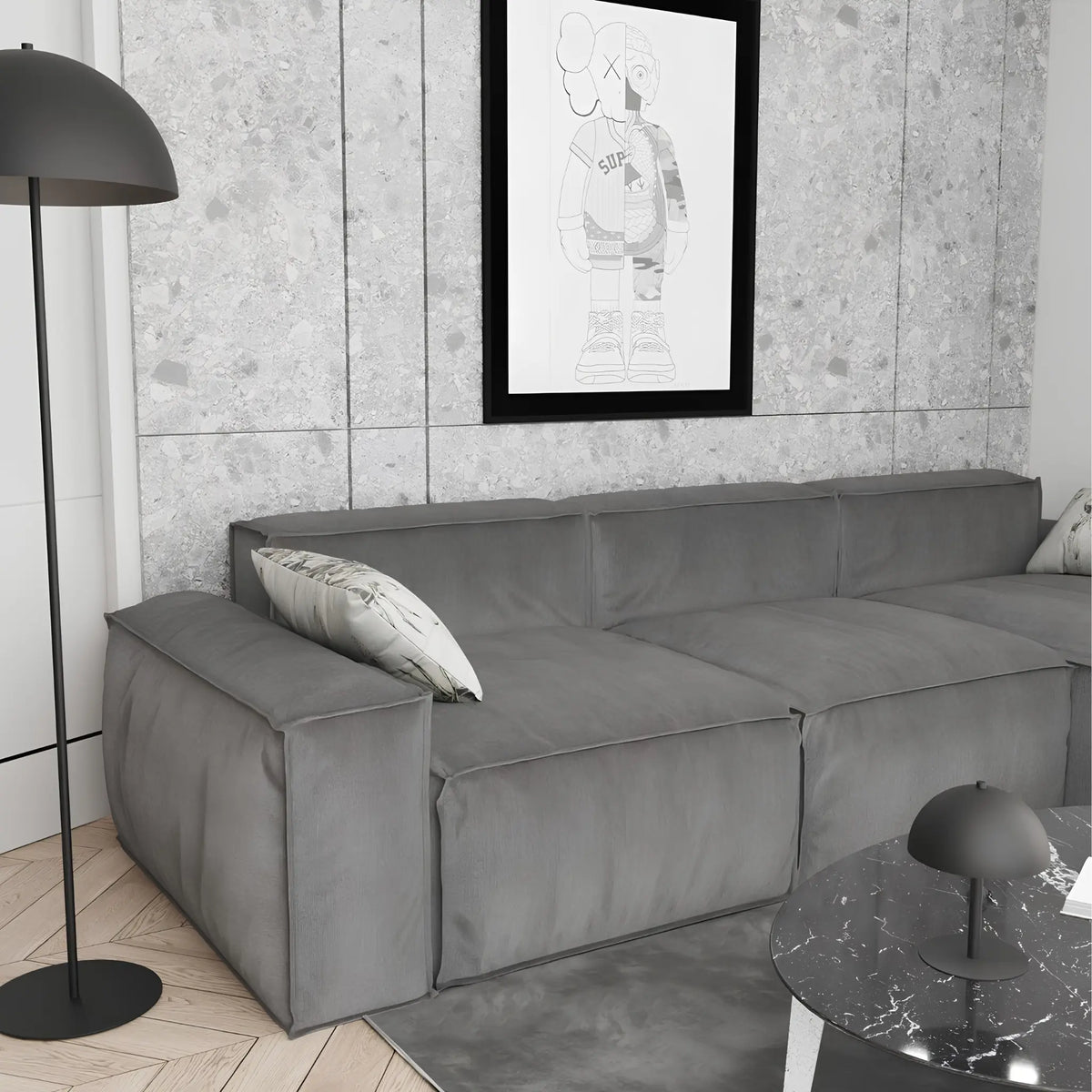 Emibig Mogu Bordslampa 2-ljus 18x24 cm, Svart
