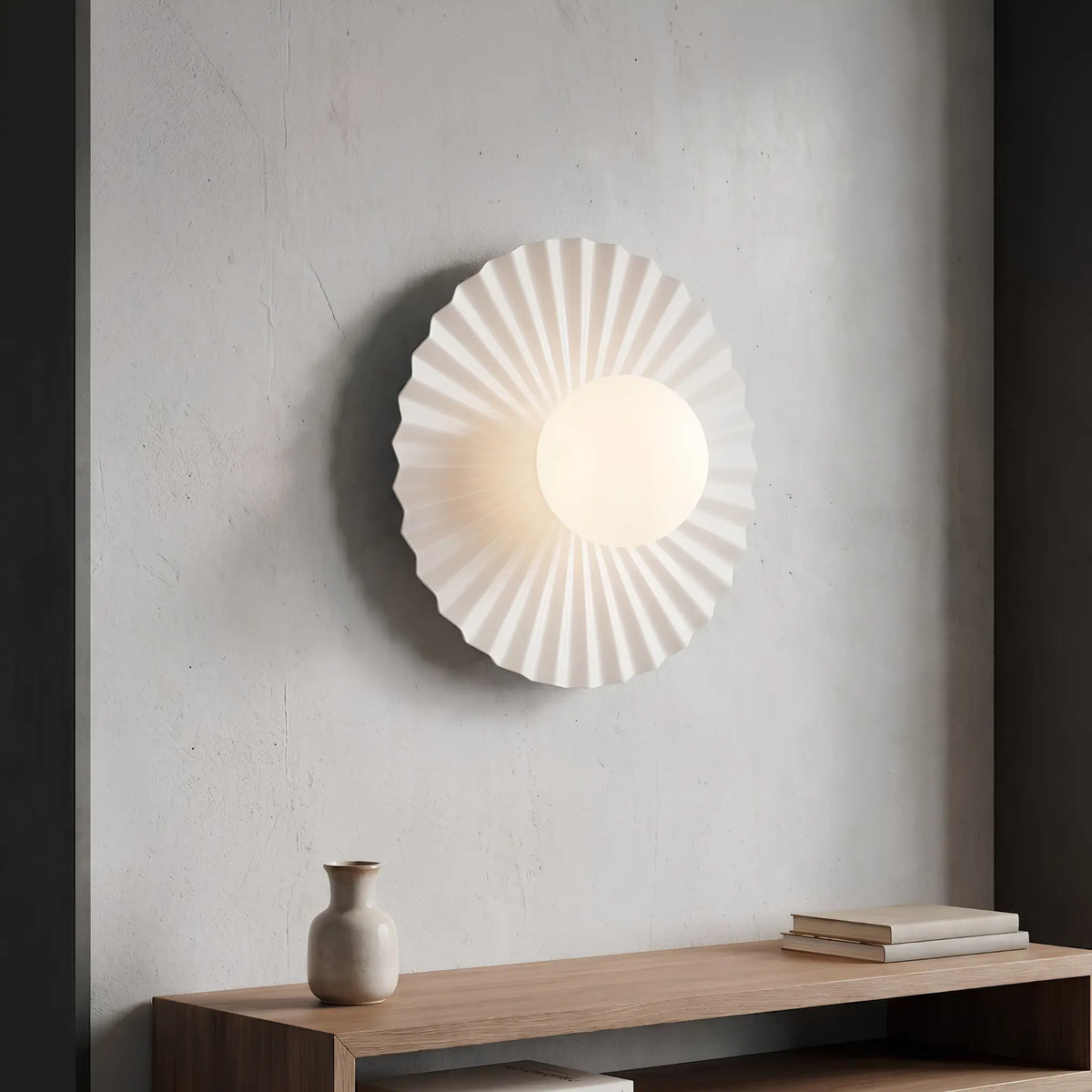Emibig Umbra Vägglampa 25x25 cm, Vit