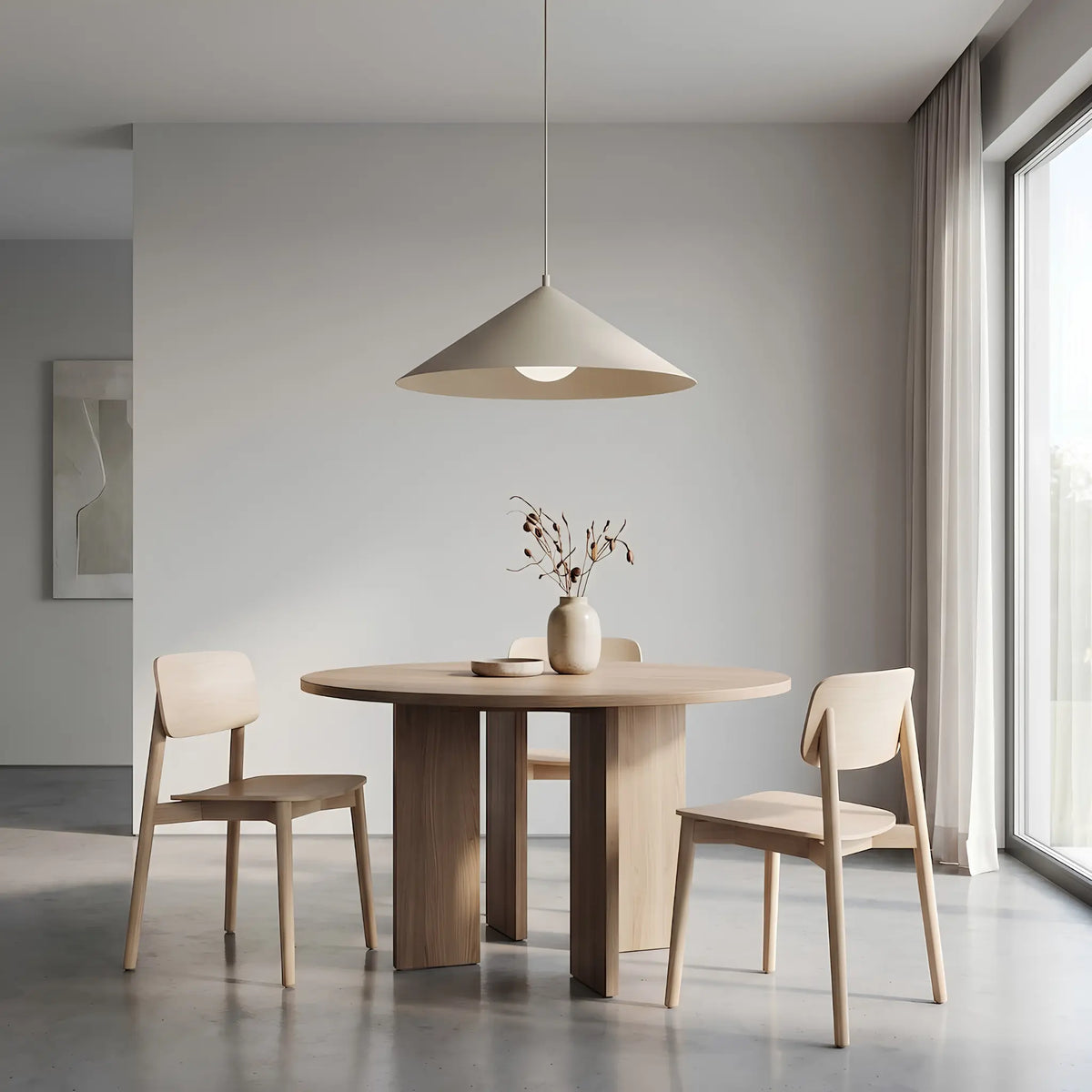 Emibig Mono Pendellampa Ø50 cm, Beige