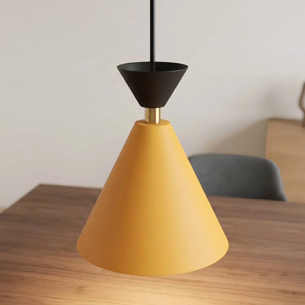Emibig Klever Pendellampa 3-ljus Ø40 cm, Orange/Svart