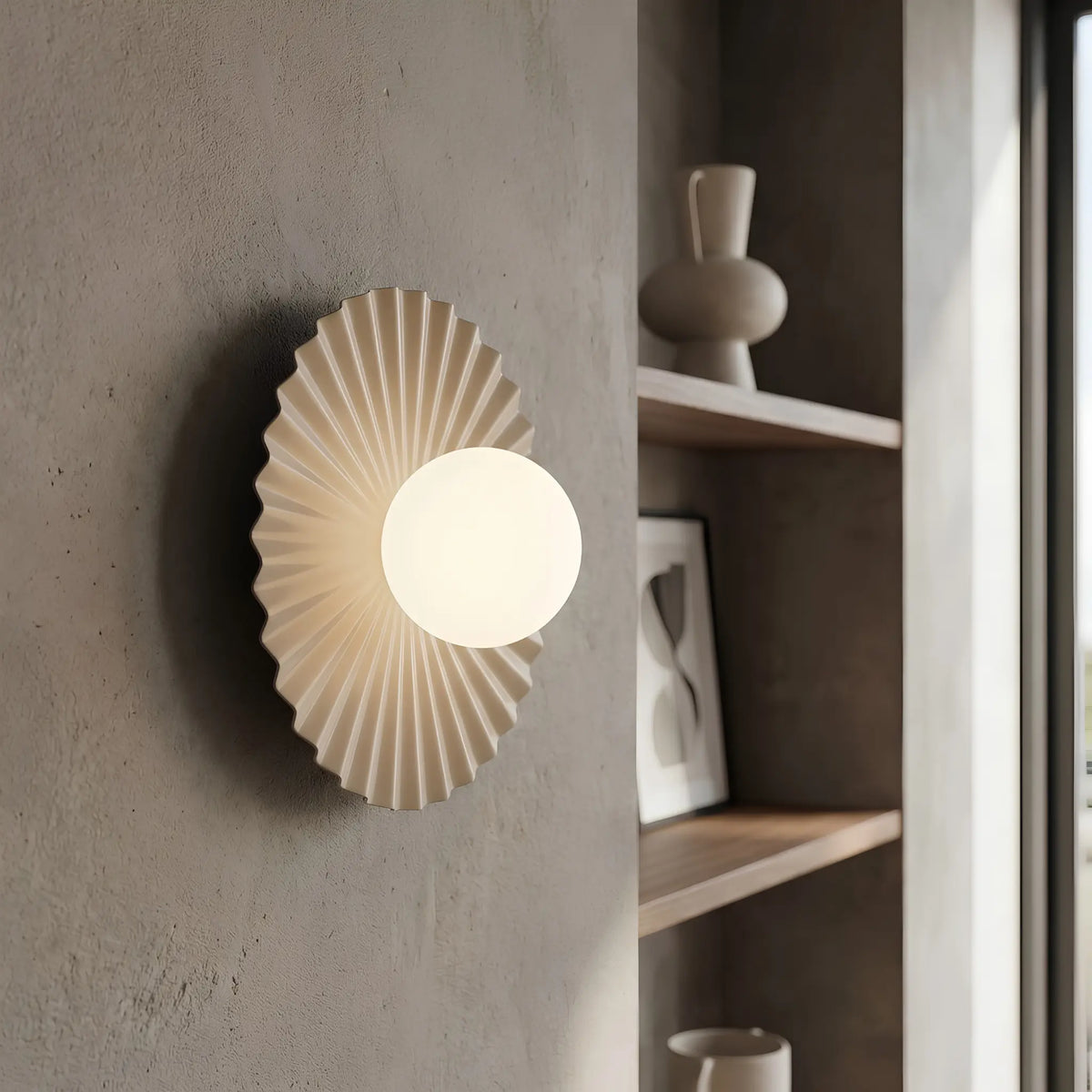 Emibig Umbra Vägglampa 25x25 cm, Beige