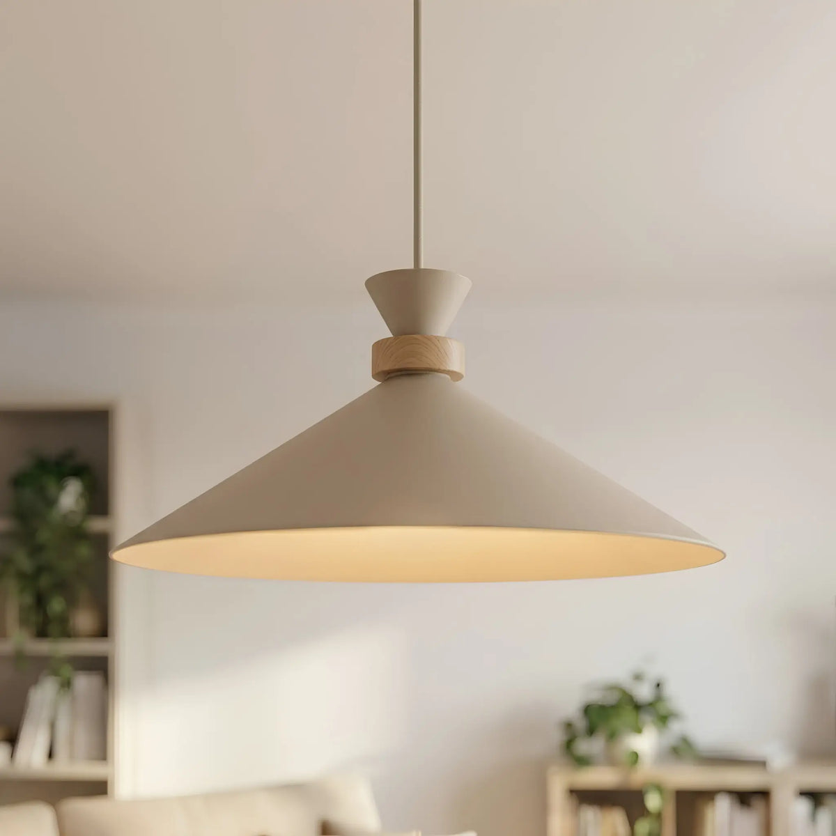 Emibig Olivo Pendellampa Ø40 cm, Beige