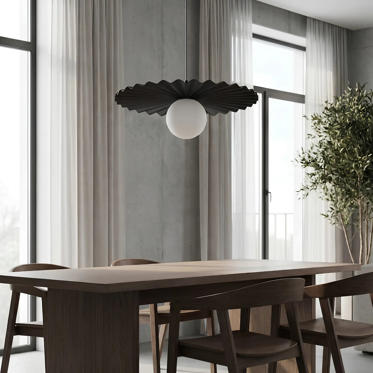 Emibig Umbra Pendellampa Ø35 cm, Svart