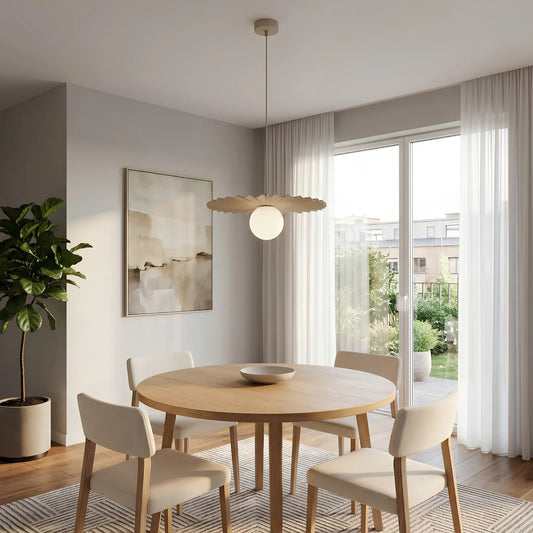 Emibig Umbra Pendellampa Ø35 cm, Beige