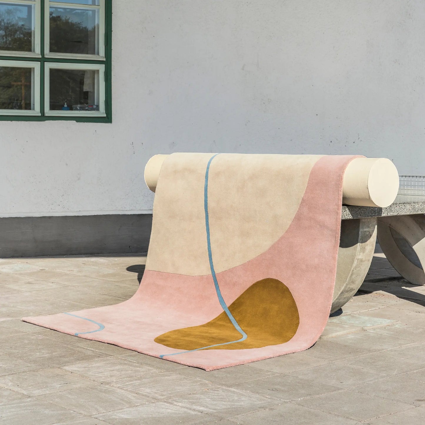 Finarte Ruukku Matta 160x230 cm, Rosa/Beige
