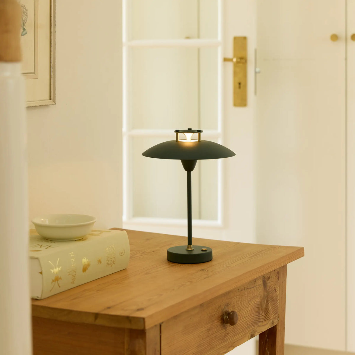 Halo Design Mini Stepp 1-2-3 Portabel Bordslampa, Dark Green