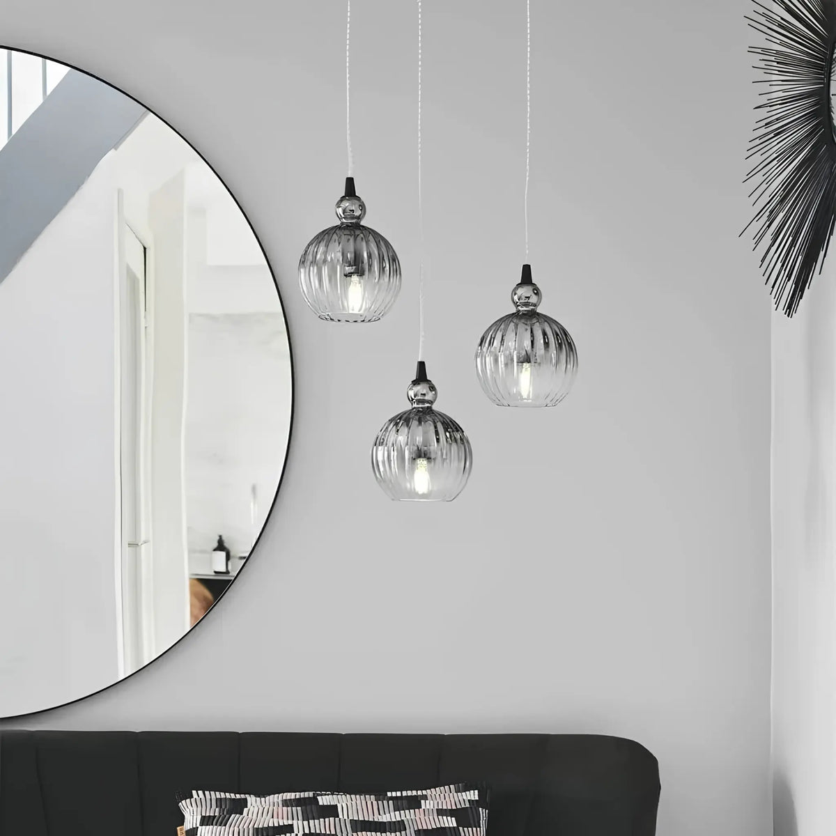 Halo Design Ball Ball Taklampa Ø25 cm, Smoke