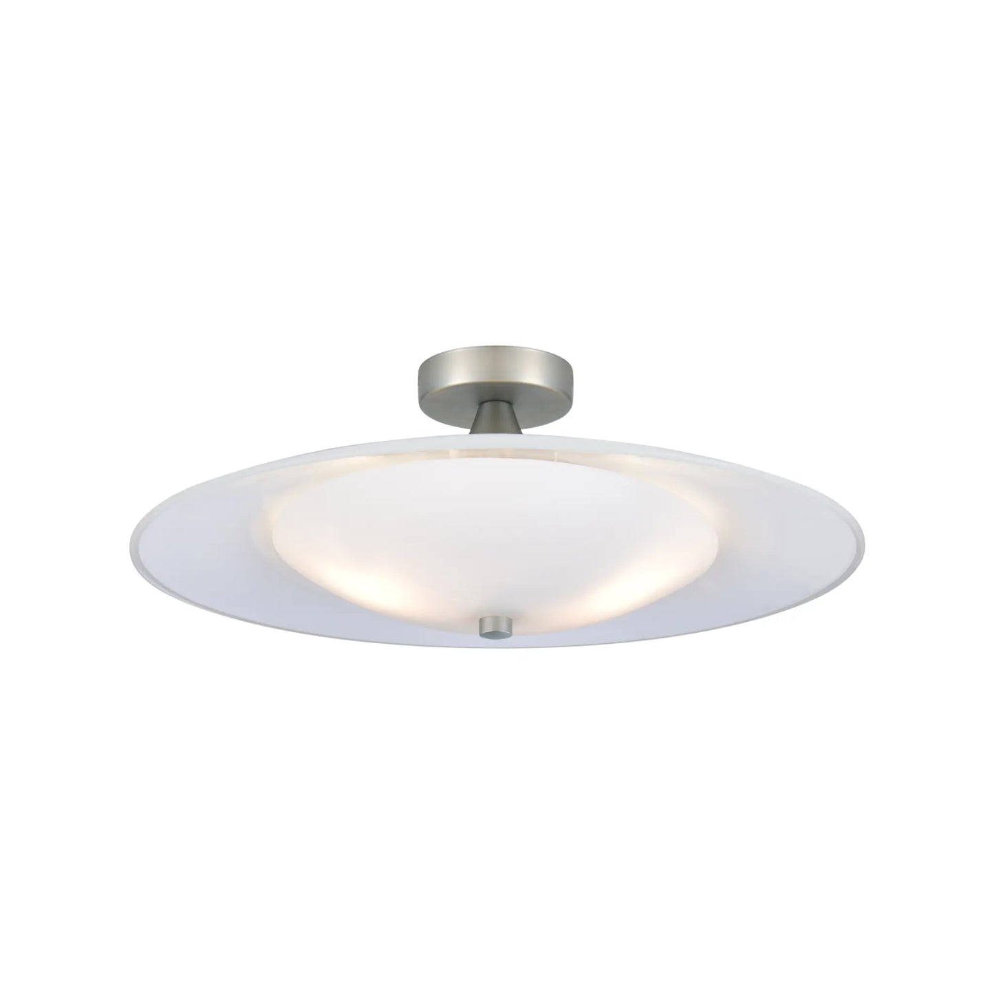 Halo Design Baroni Taklampa Ø46 cm, Opal/Borstat Stål