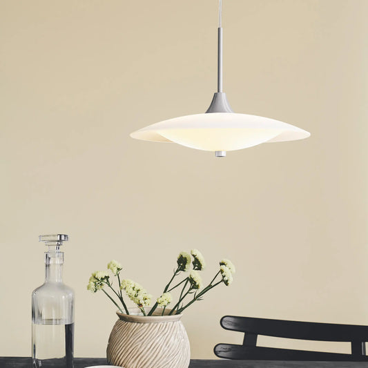 Halo Design Baroni Taklampa Ø40 cm, Opal/Borstat Stål