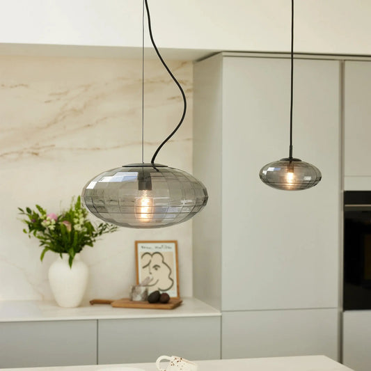 Halo Design Mesh Taklampa Ø20 cm, Smoke
