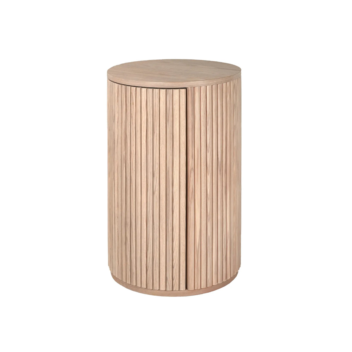 Holmen Tonga Sängbord Vänsterhängt Ø40 cm, Vitlaserad