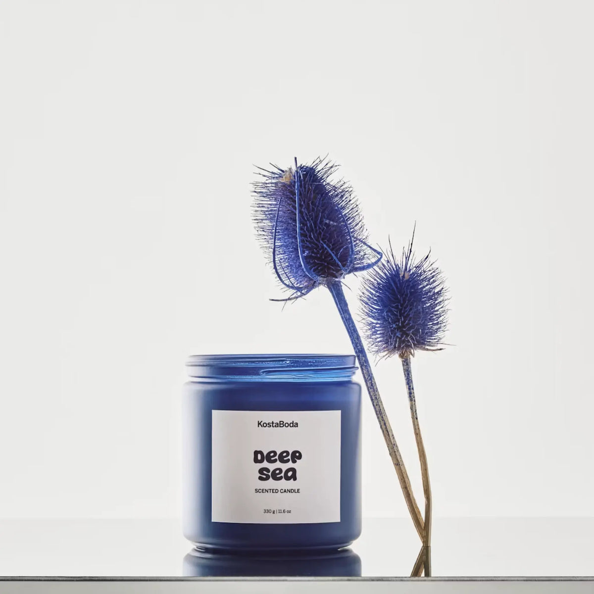 Kosta Boda Mind Doftljus 330g Deep sea