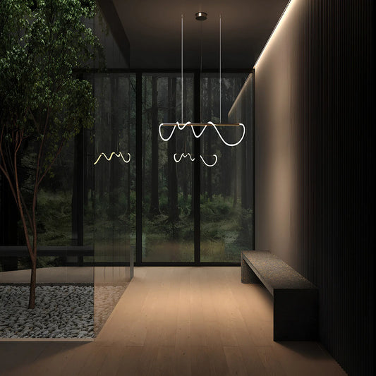 Maytoni Tau Pendellampa L140 cm, Guld