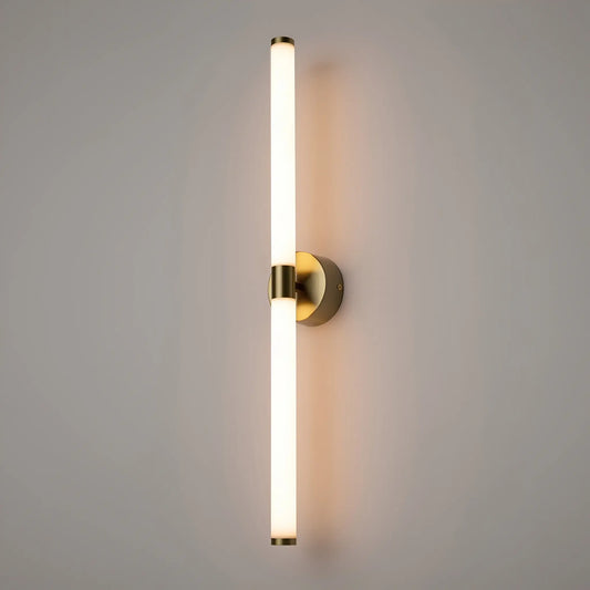 Maytoni Axis Vägglampa H63 cm, Guld