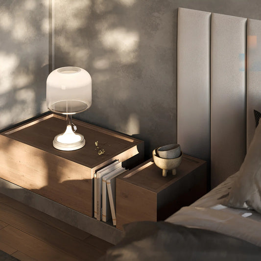 Maytoni Spirito Bordslampa Ø26 cm, Vit