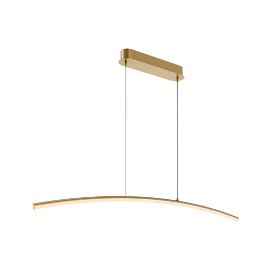 Maytoni Curve Pendellampa L98 cm, Mässing