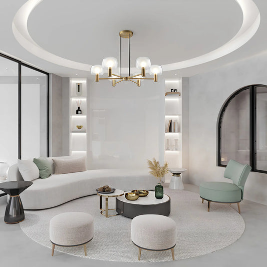 Maytoni Vision Pendellampa Ø96 cm, Guld