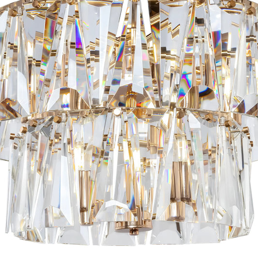 Maytoni Puntes Pendellampa Ø77 cm, Guld