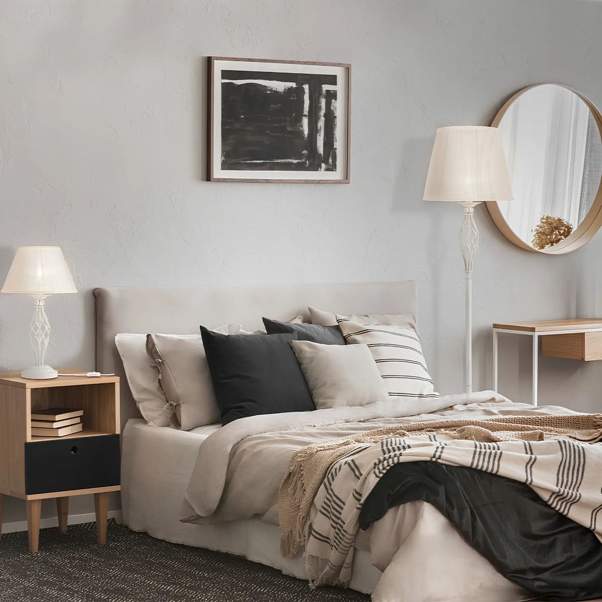 Maytoni Grace Golvlampa, Vit